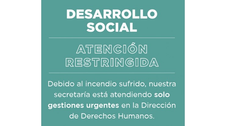 Atención reducida en Desarrollo Social